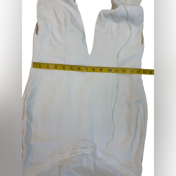 RUE DE SEINE Elegant Cream Sleeveless Dress Size 10 - Picture 17 of 17
